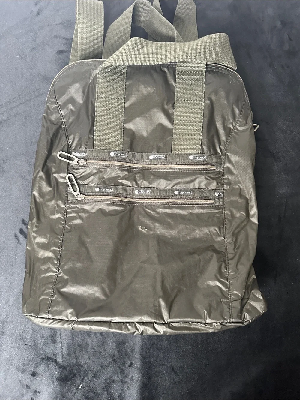 Lesportsac essential ER commuter mini backpack olive green